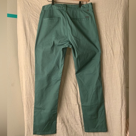 Brixton Choice Relaxed Fit Chino Pants Green Mens Size 32 - Picture 3 of 3